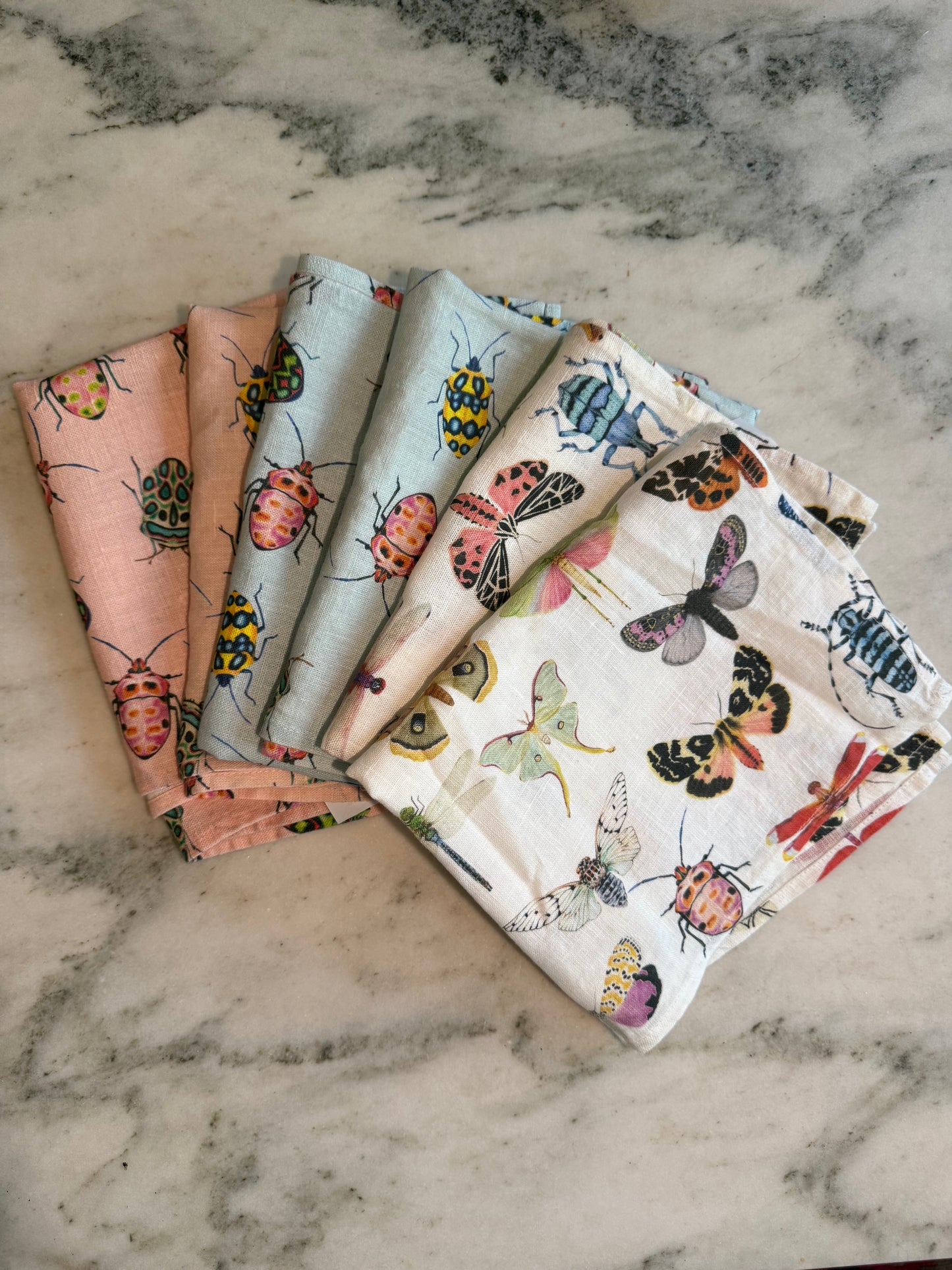 Jewel Beetle Linen Tea Towel