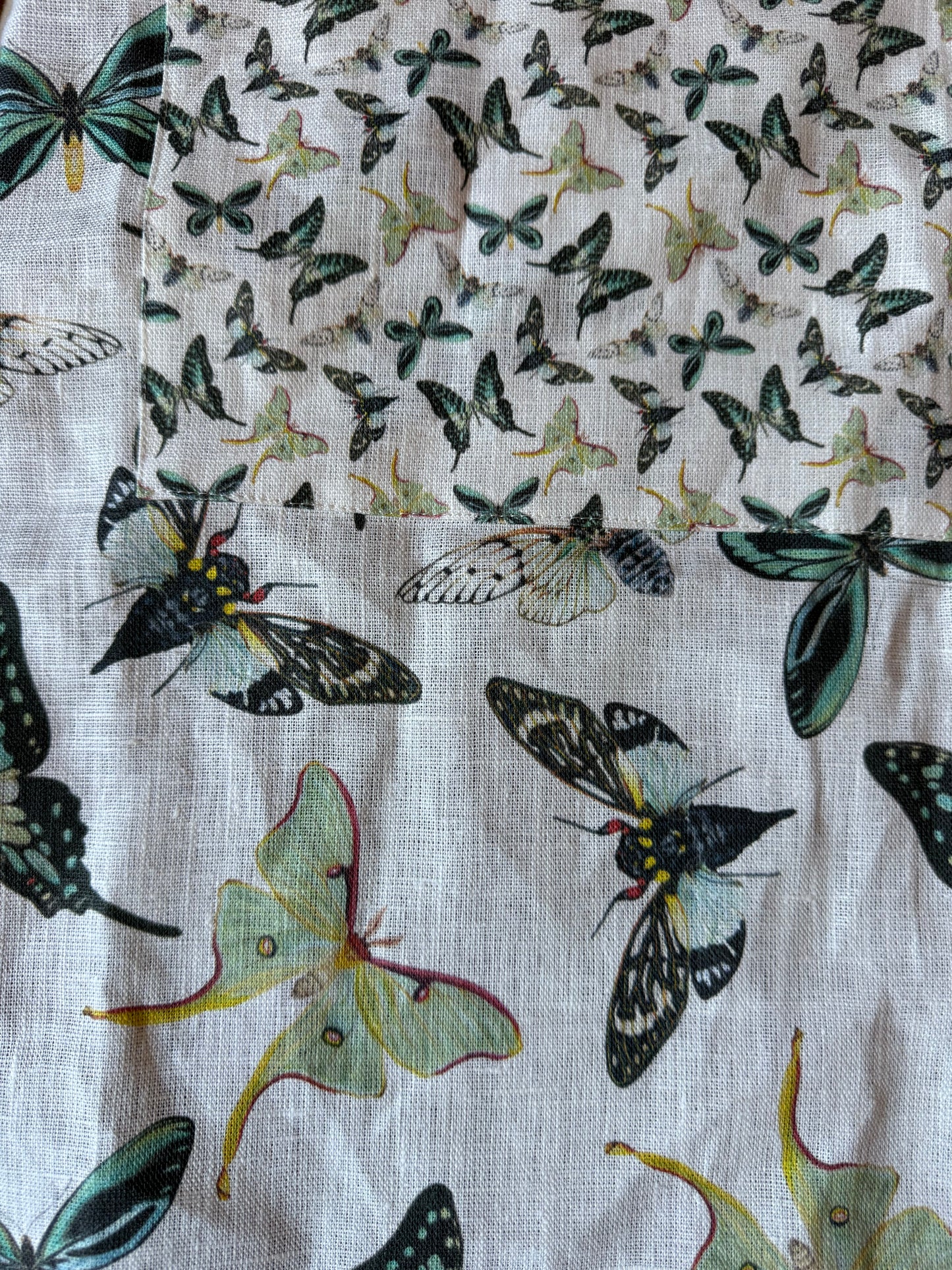 Emerald Flight Linen Apron