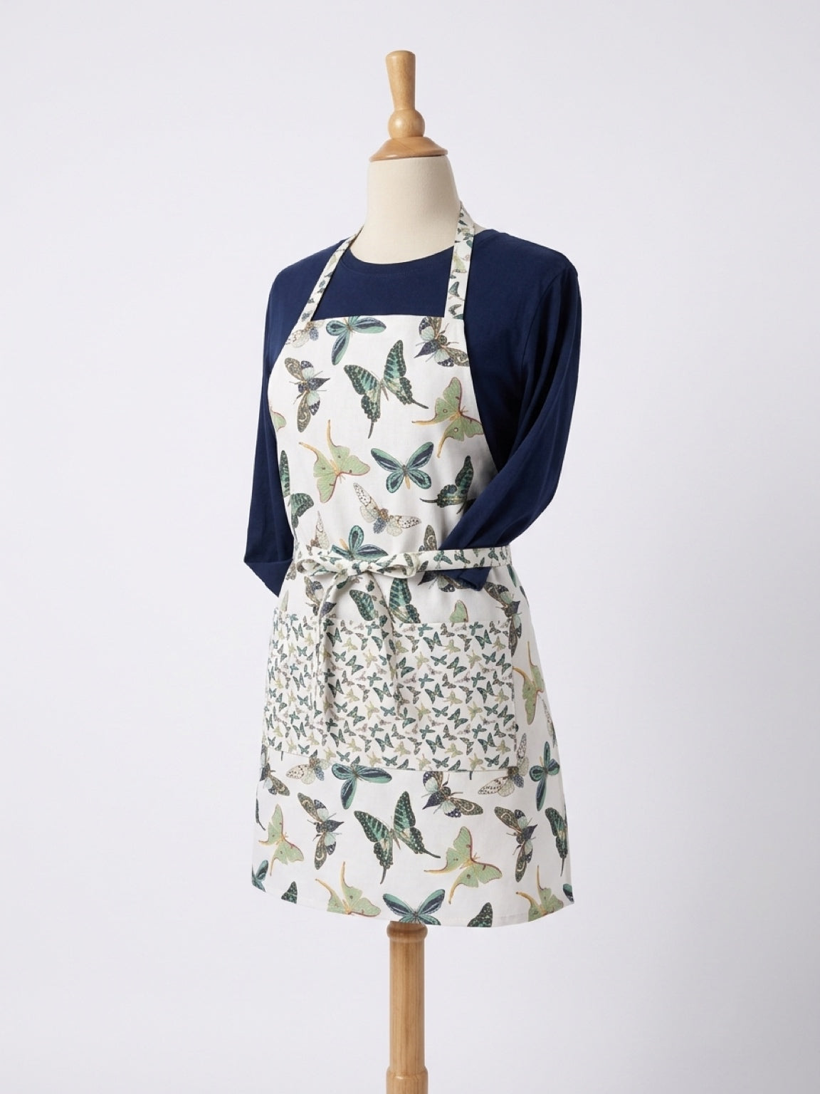Emerald Flight Linen Apron