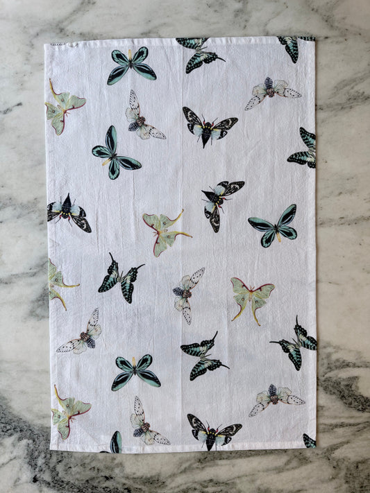 Emerald Flight Cotton Tea Towel
